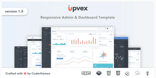 Upvex – Responsive Admin & Dashboard Template - Biggest Collection Of ...